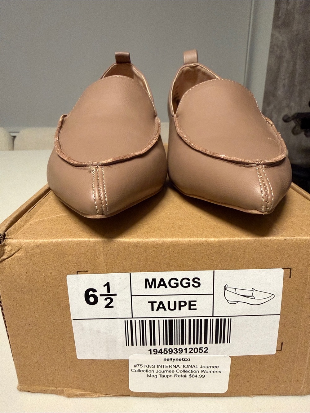Journee Collection Maggs Taupe Slip-On Loafers